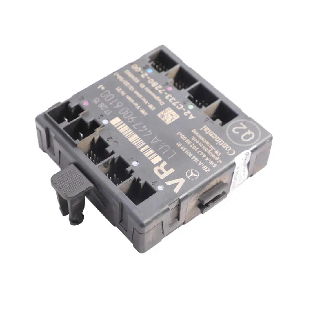 W448 Front Door Module Control Unit ECU Right O/S A1669013901 to Mercedes W447 with Part number A4479006100 Mercedes W447 W448 Front Door Module Control Unit ECU Right O/S A1669013901 - SKU A4479006100 - Part number A4479006100