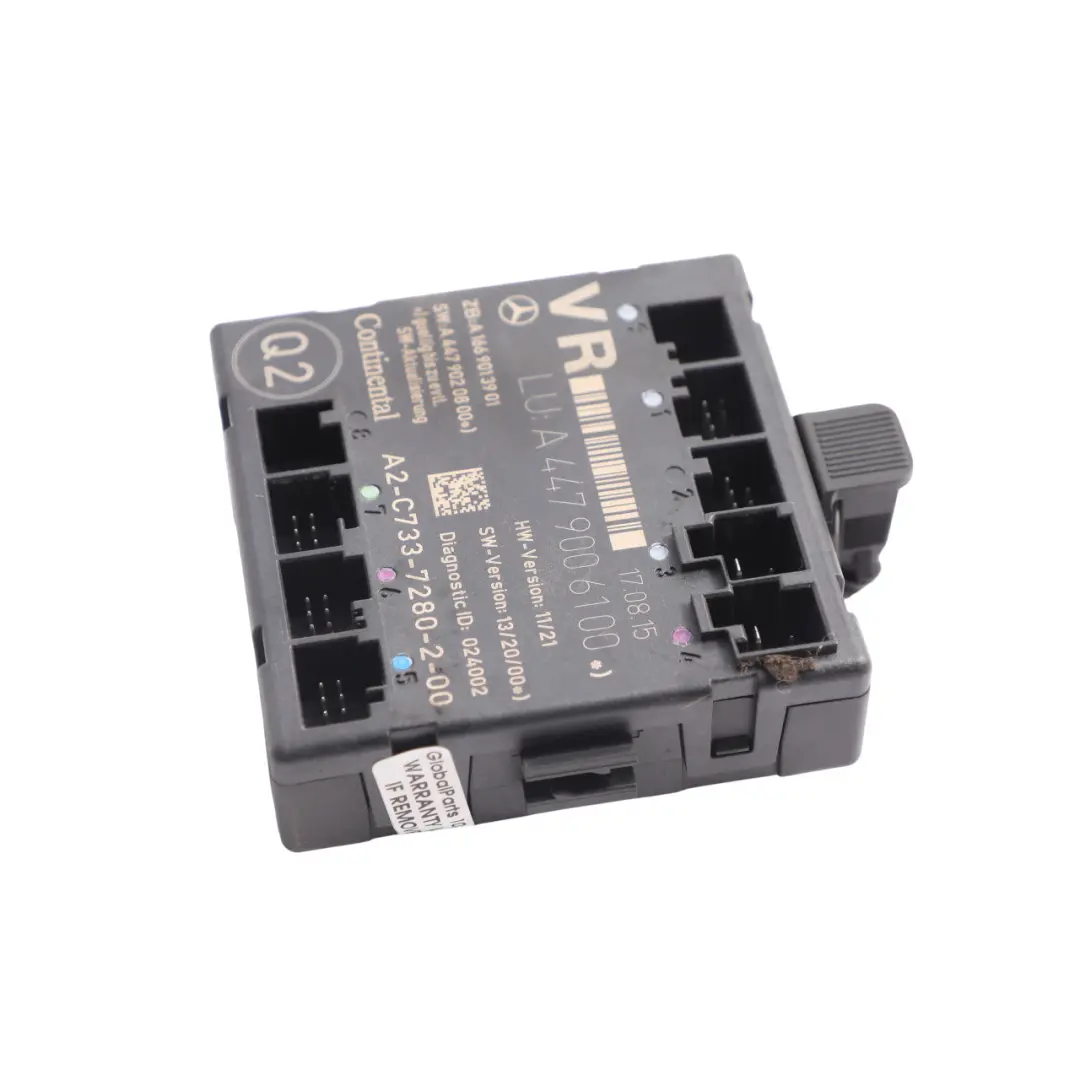 Mercedes W447 W448 Front Door Module Control Unit ECU Right O/S A1669013901 - SKU A4479006100 - Part number A4479006100
