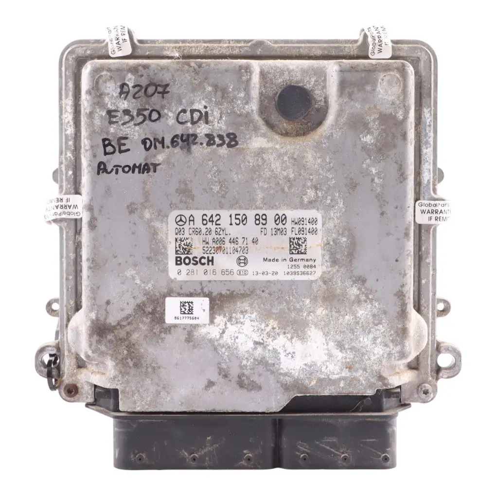 OM642 265HP Engine Control ECU Automatic to Mercedes W221 E350 CDI BE with Part number A6421508900 Mercedes W221 E350 CDI BE OM642 265HP Engine Control ECU Automatic - SKU A6421508900-11 - Part number A6421508900