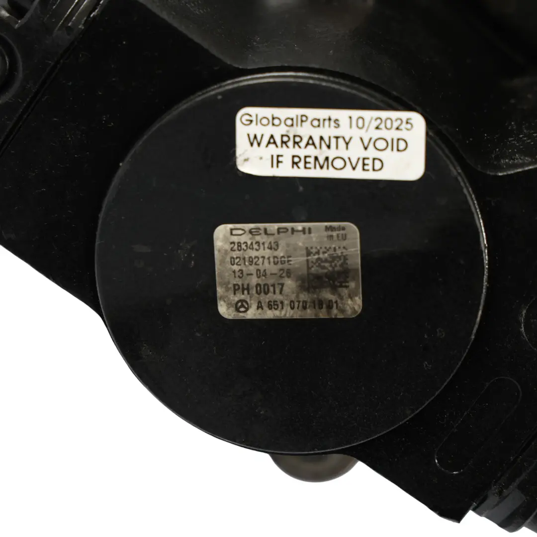 Pompe à carburant Mercedes W639 W906 OM651 Diesel Haute Pression - SKU A6510702601-1 - Numéro de pièce A6510702601
