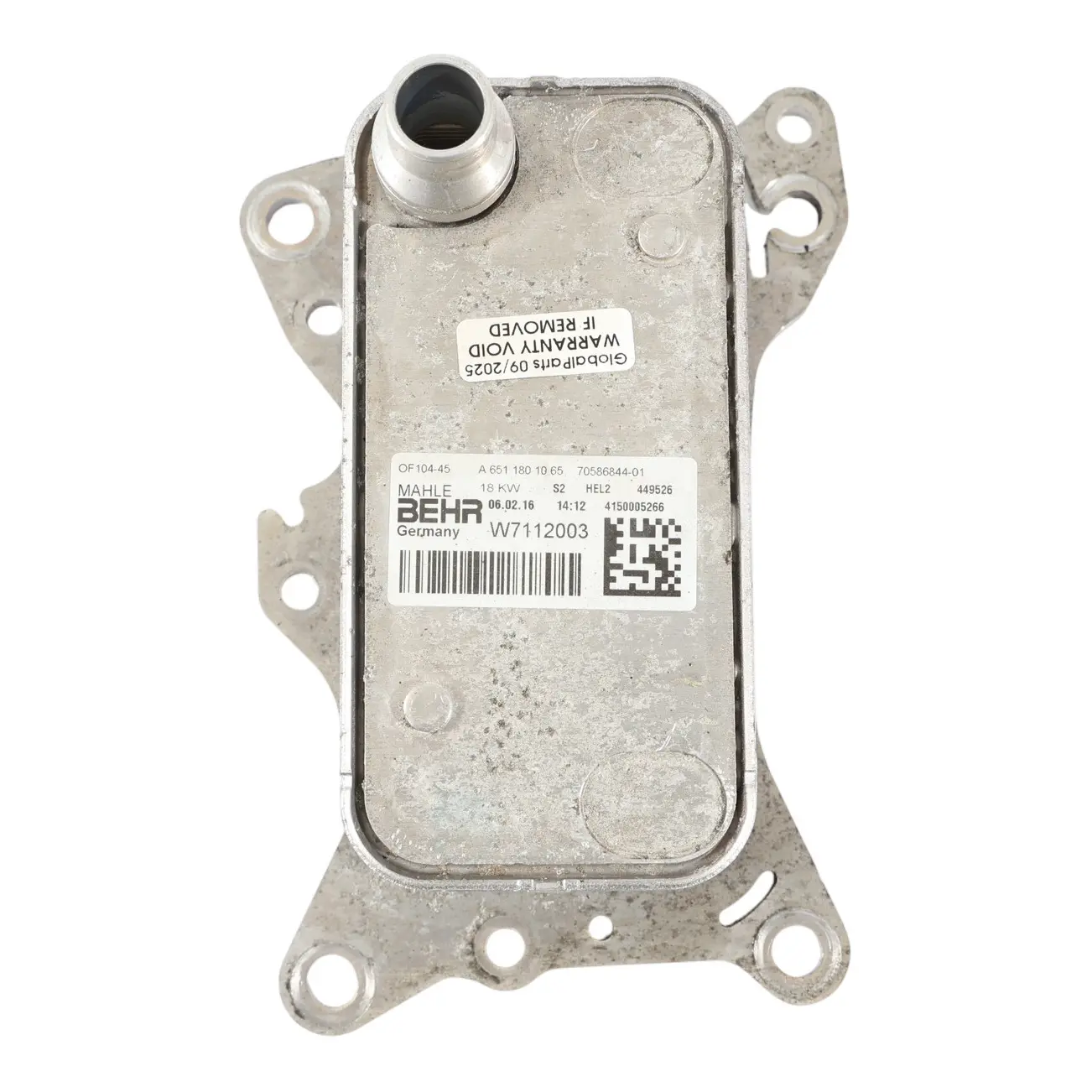 Mercedes C117 W176 Échangeur De Chaleur Et Refroidisseur D'Huile A6511801065