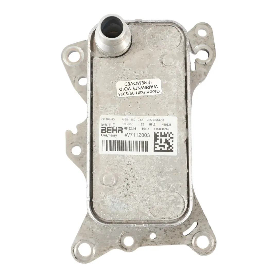 Mercedes C117 W176 Intercambiador De Calor Refrigerador De Aceite - SKU A6511801065 - Número de pieza A6511801065