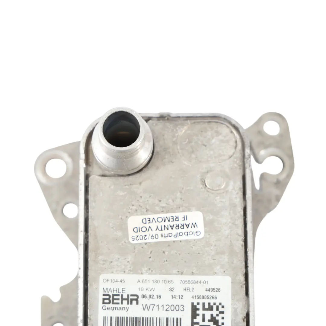 Mercedes C117 W176 Intercambiador De Calor Refrigerador De Aceite - SKU A6511801065 - Número de pieza A6511801065