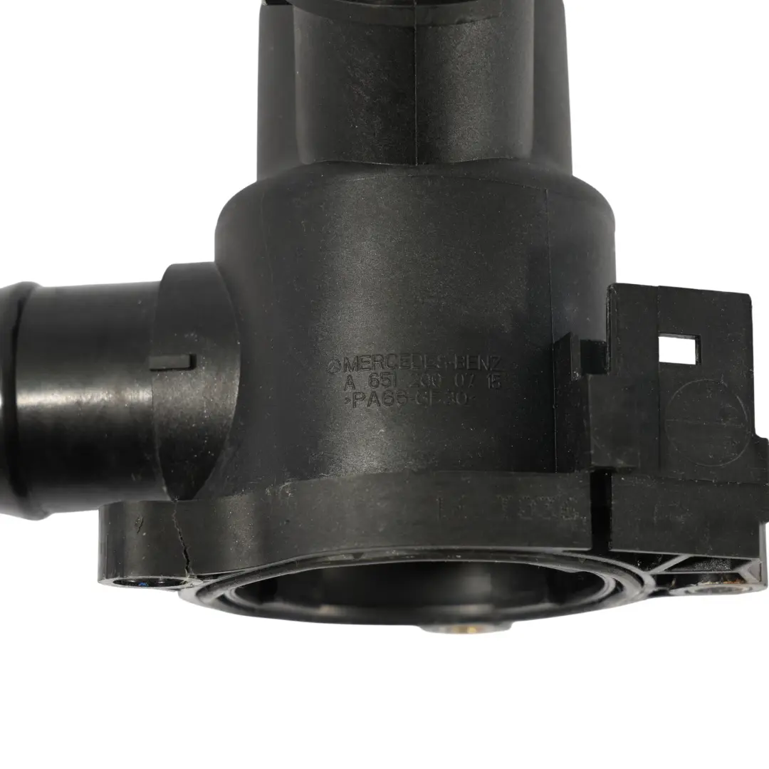 Coolant Thermostat Cooling Unit OM651 Diesel to Mercedes W176 W246 with Part number A6512000715 Mercedes W176 W246 Coolant Thermostat Cooling Unit OM651 Diesel - SKU A6512000715 - Part number A6512000715