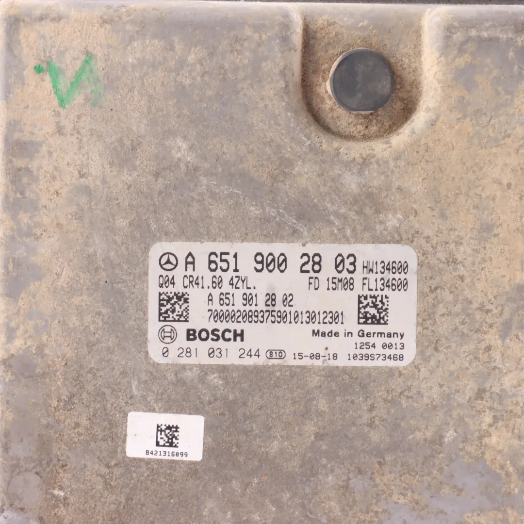 OM651.950 136HP Engine Control ECU Kit Manual to Mercedes W447 114 CDI with Part number A6519002803 Mercedes W447 114 CDI OM651.950 136HP Engine Control ECU Kit Manual - SKU A6519002803-5 - Part number A6519002803