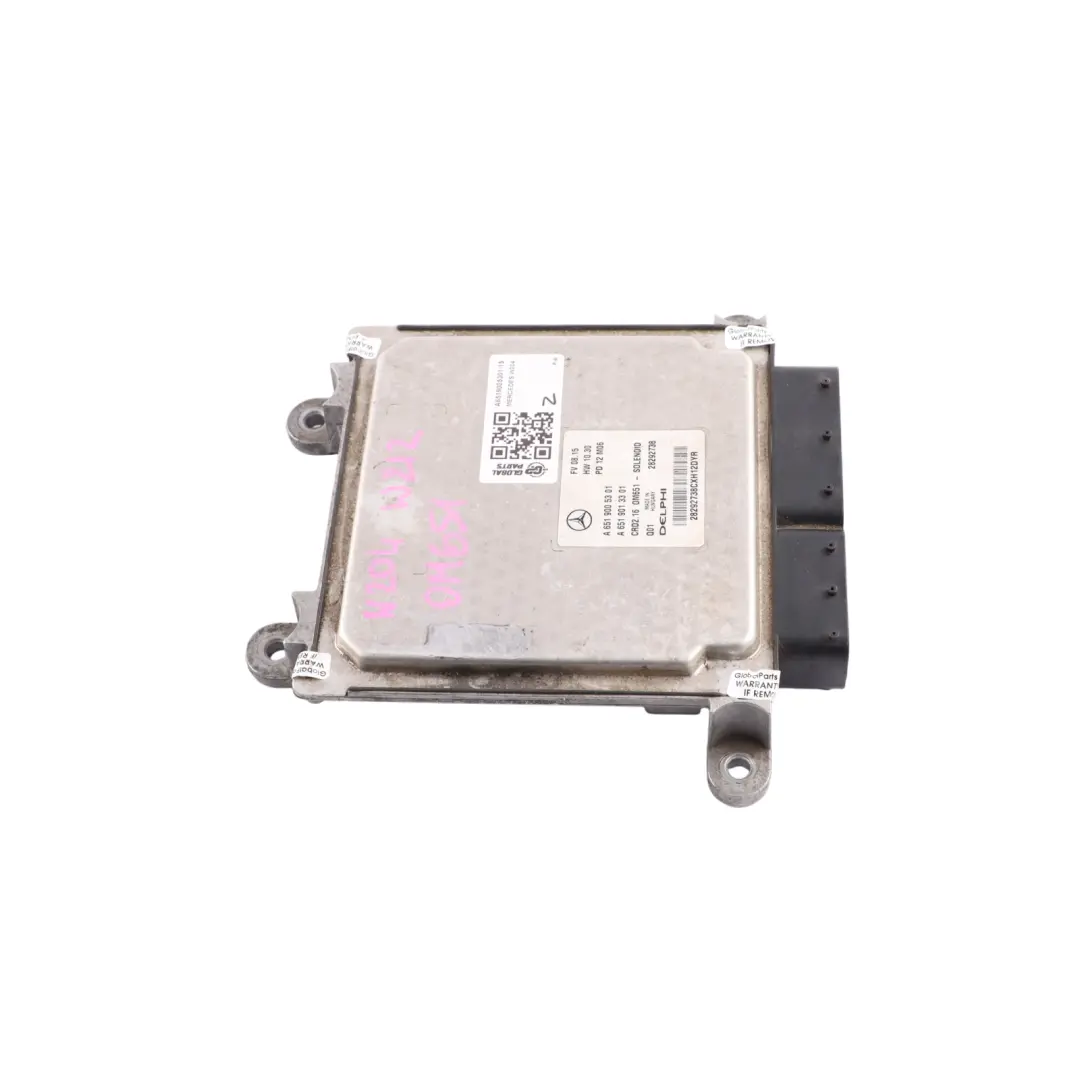 Mercedes W204 W212 E220CDI OM651 Moduł Sterujący Silnika ECU - SKU A6519005301-15 - Numer Części A6519005301
