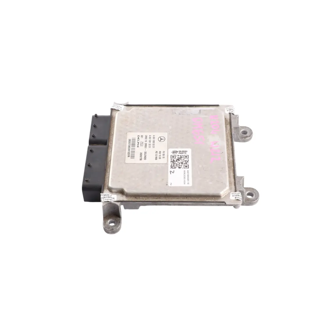 Mercedes W204 W212 E220CDI OM651 Moduł Sterujący Silnika ECU - SKU A6519005301-15 - Numer Części A6519005301