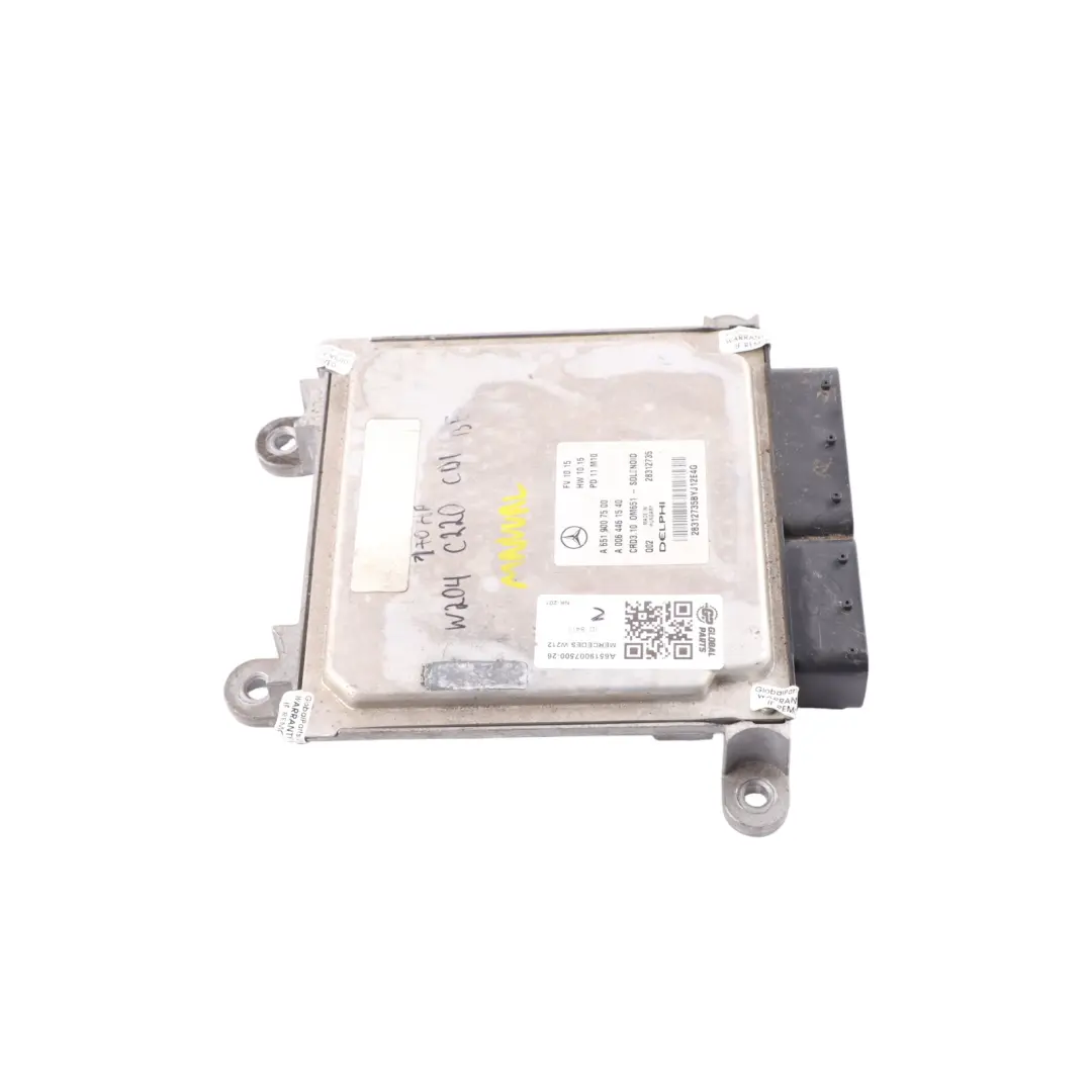 Mercedes W204 W212 C220CDI 170HP OM651.911 Engine Control ECU Manual - SKU A6519007500-26 - Part number A6519007500