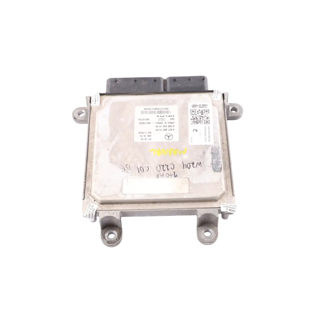 Mercedes W204 W212 C220CDI 170HP OM651.911 Engine Control ECU Manual - SKU A6519007500-26 - Part number A6519007500