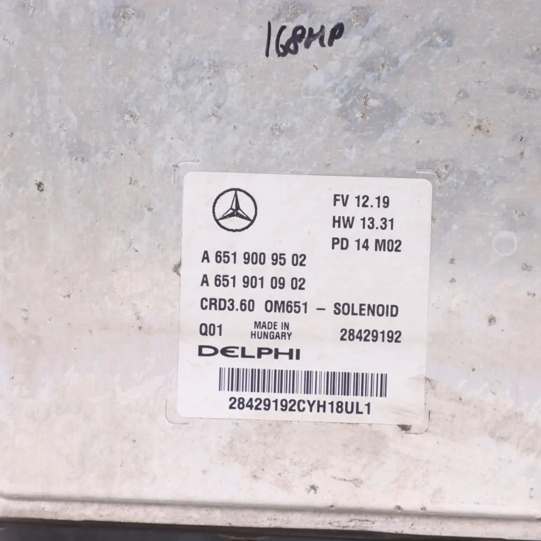 Mercedes W176 A200 CDI OM651.930 170HP Engine Unit ECU Set Automatic - SKU A6519009502-1 - Part number A6519009502