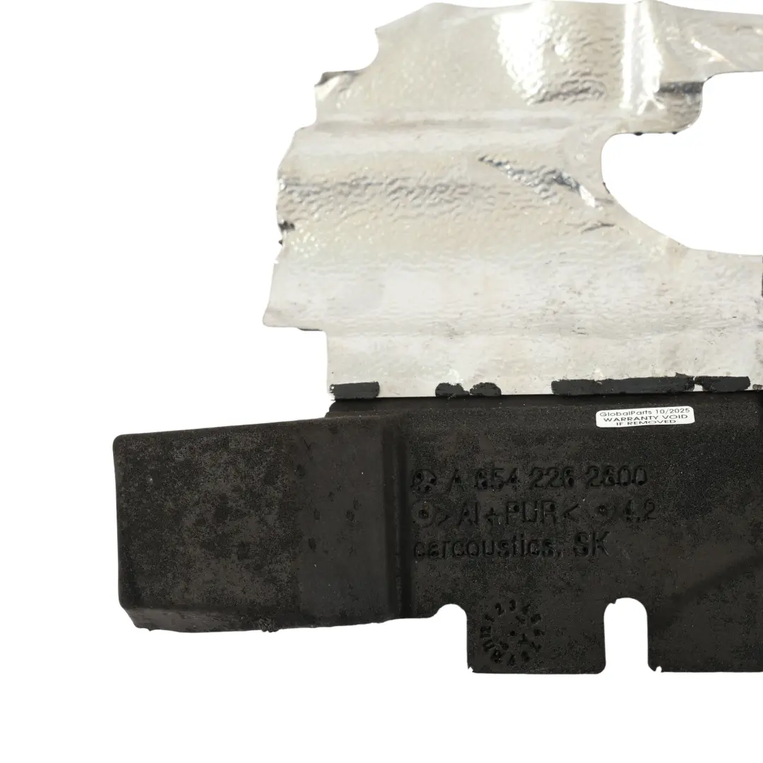 Mercedes X253 Escudo Térmico Aislamiento Ruido Motor Diesel OM654 A6542263100 - SKU A6542262600 - Número de pieza A6542262600