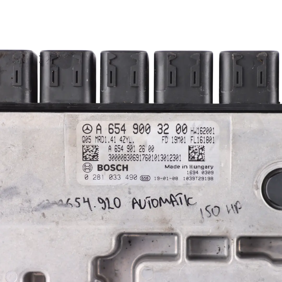 Mercedes W177 W205 C213 C220d 654.920 150HP Engine Unit ECU Automat - SKU A6549003200-1 - Part number A6549003200