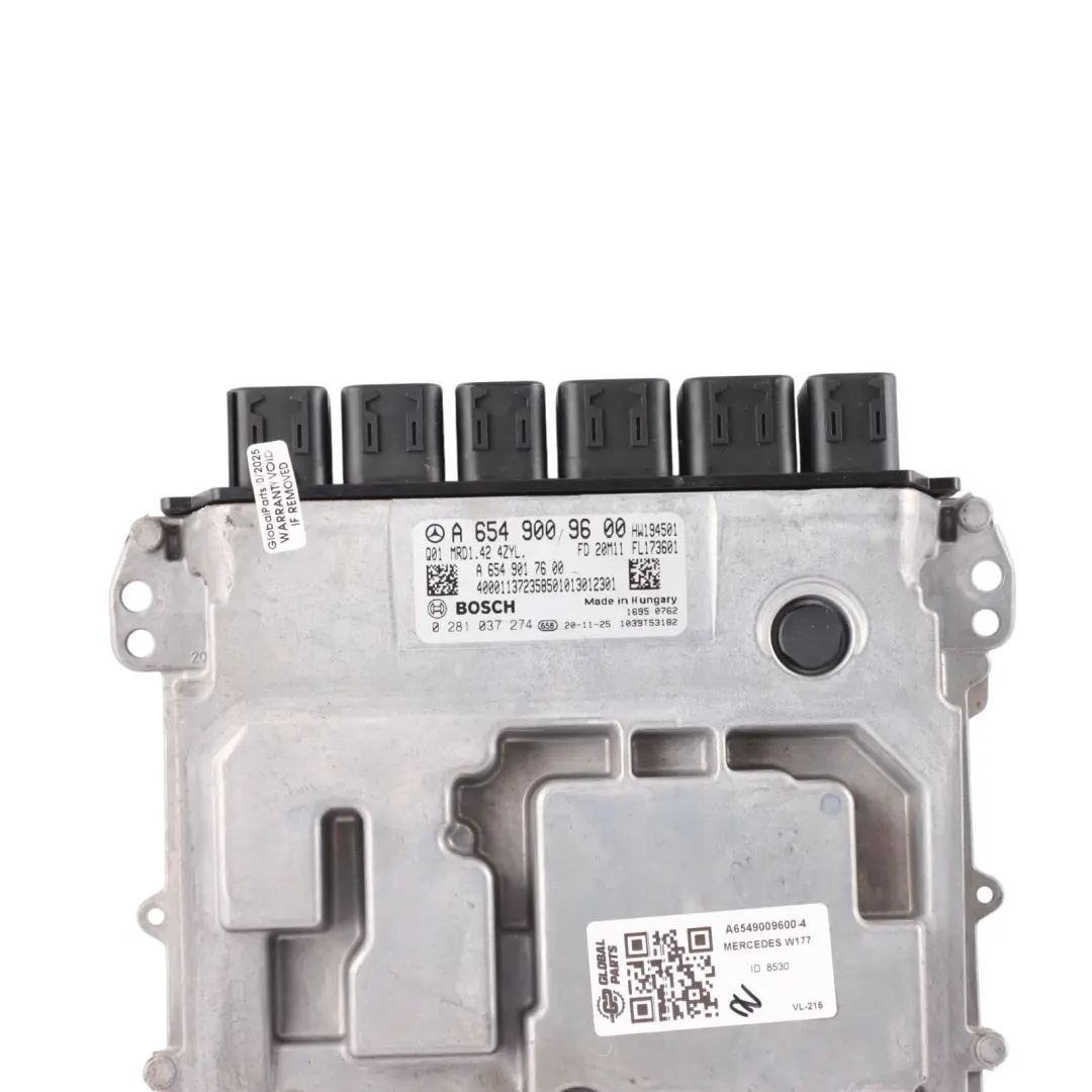 Mercedes X118 W177 W247 CLA 220 654.920 190HP Engine ECU Automatic - SKU A6549009600-4 - Part number A6549009600