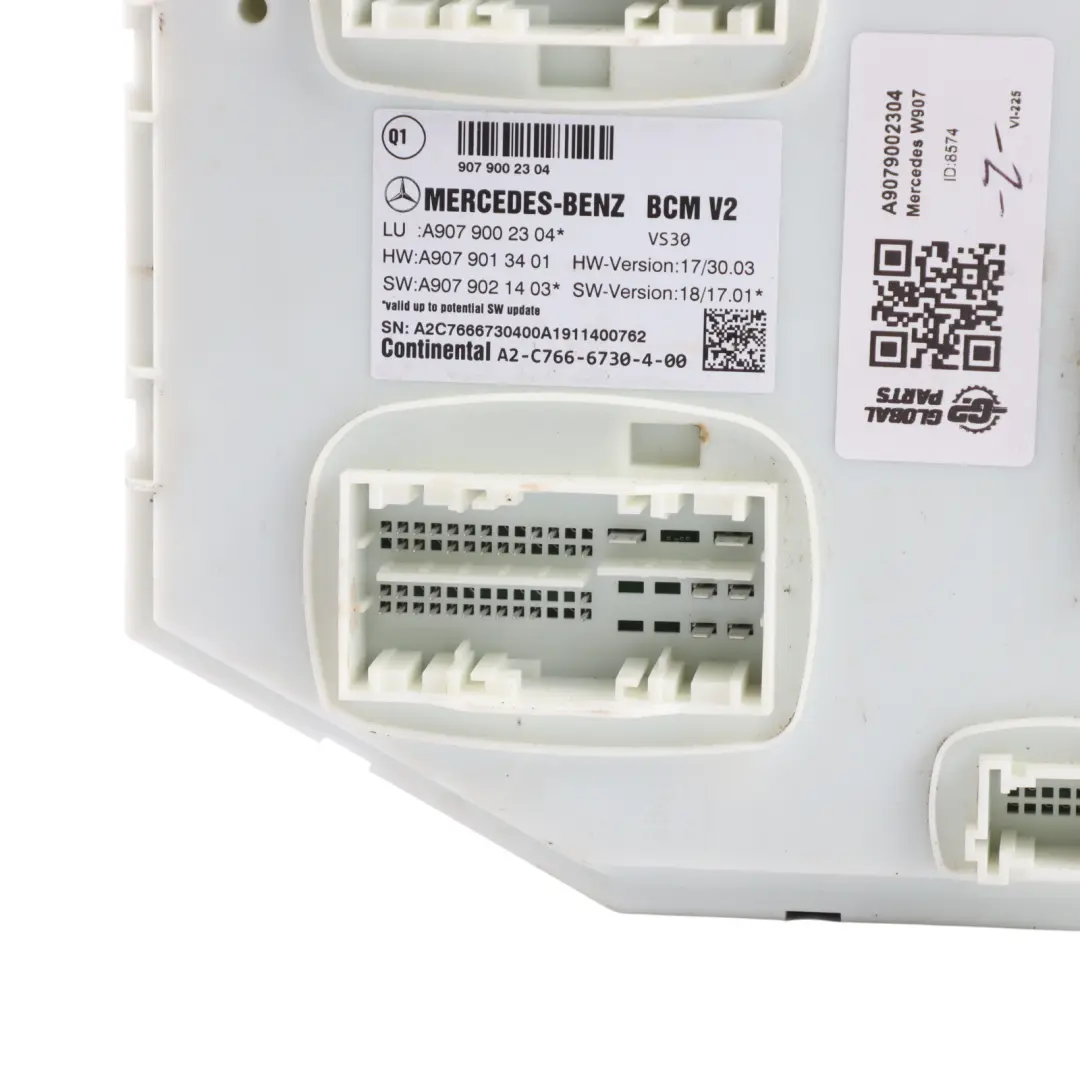 Mercedes Sprinter W907 W910 BCM Body Control Module Unit ECU - SKU A9079002304 - Part number A9079002304