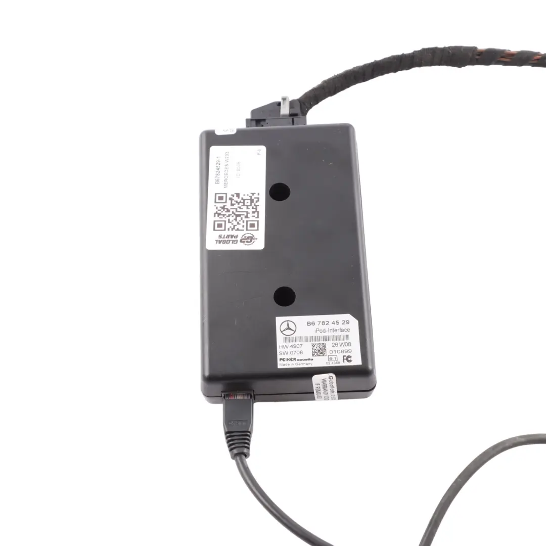 iPod Interface Module Control Unit ECU Wiring to Mercedes W203 CL203 with Part number B67824529 Mercedes W203 CL203 iPod Interface Module Control Unit ECU Wiring - SKU B67824529-1 - Part number B67824529