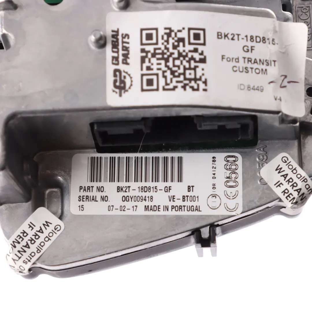 Radio Stereo Audio USB Head Unit Panel to Ford Transit Custom with Part number BK2T-18D815-GF Ford Transit Custom Radio Stereo Audio USB Head Unit Panel - SKU BK2T-18D815-GF - Part number BK2T-18D815-GF