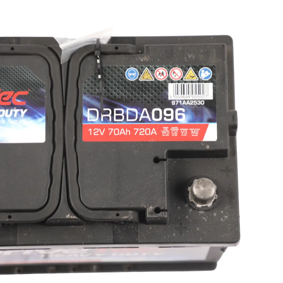 DriveTec Heavy Duty Car Battery Accumulator 12V 70Ah 720A DRBDA096 to with Part number DRIVETEC-70AH-1 DriveTec Heavy Duty Car Battery Accumulator 12V 70Ah 720A DRBDA096 - SKU DRIVETEC-70AH-1 - Part number DRIVETEC-70AH-1