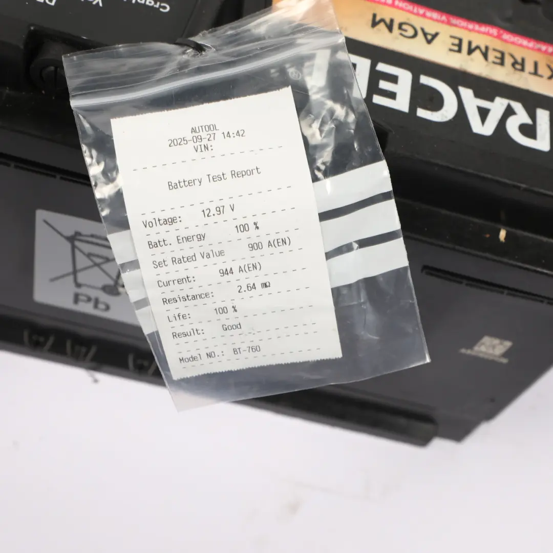  Duracell Advanced Extended Accumulator Car Battery Unit 92Ah 850A 12V - SKU DURACEL-AGM-92AH - Part number DURACEL-AGM-92AH