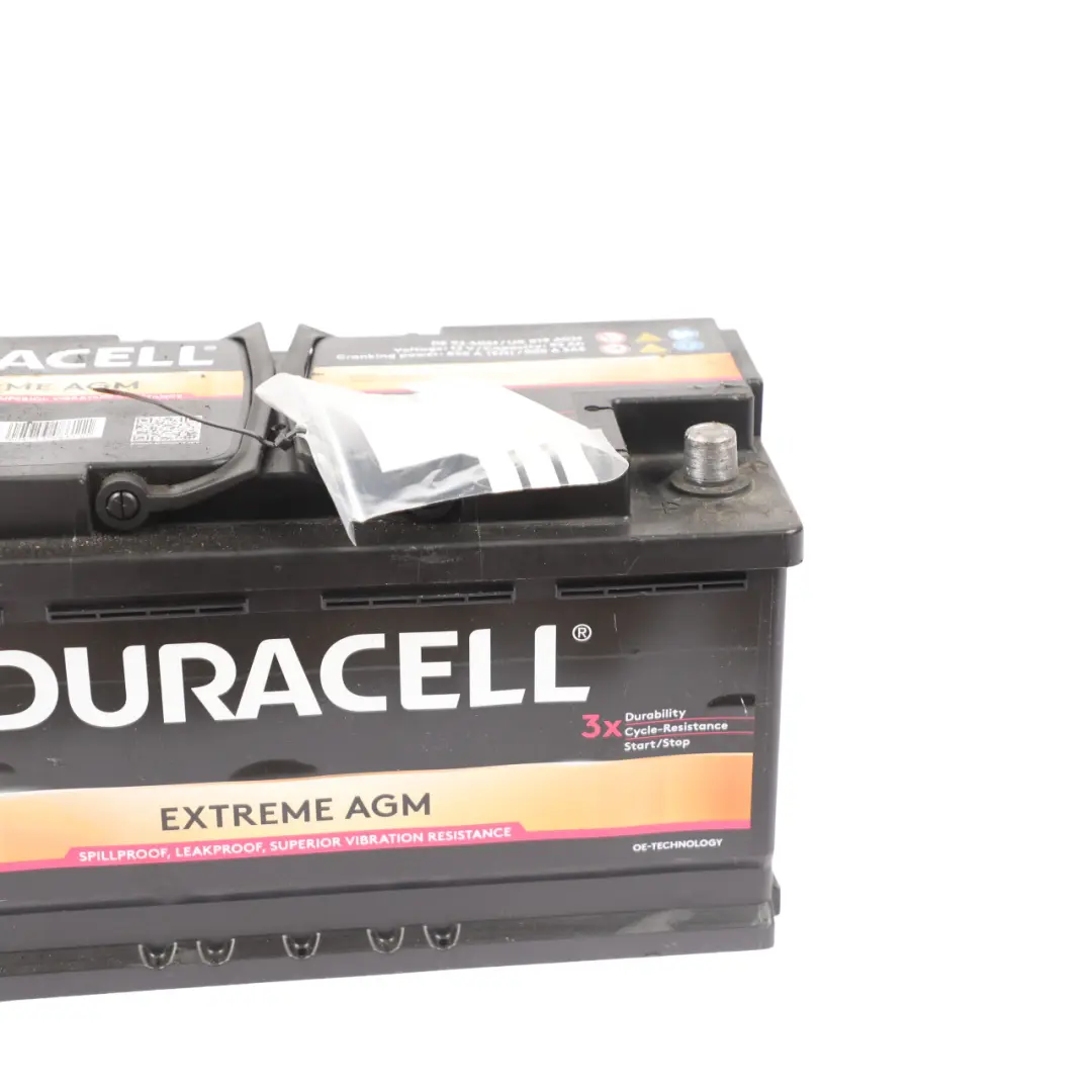  Duracell Advanced Extended Accumulator Car Battery Unit 92Ah 850A 12V - SKU DURACEL-AGM-92AH - Part number DURACEL-AGM-92AH