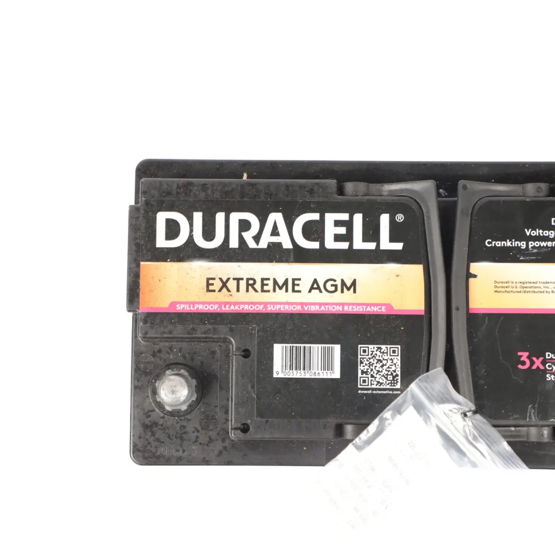  Duracell Advanced Extended Accumulator Car Battery Unit 92Ah 850A 12V - SKU DURACEL-AGM-92AH - Part number DURACEL-AGM-92AH