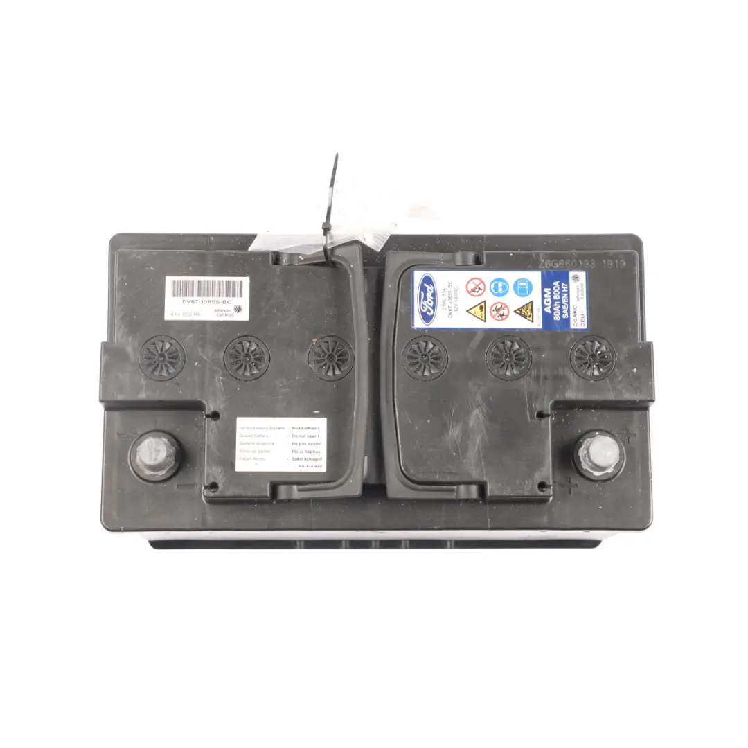 Mk8 2.0 AGM Battery Acumulator Start-Stop 80Ah 800A to Ford Transit with Part number DV6T-10655-BC Ford Transit Mk8 2.0 AGM Battery Acumulator Start-Stop 80Ah 800A - SKU DV6T-10655-BC - Part number DV6T-10655-BC