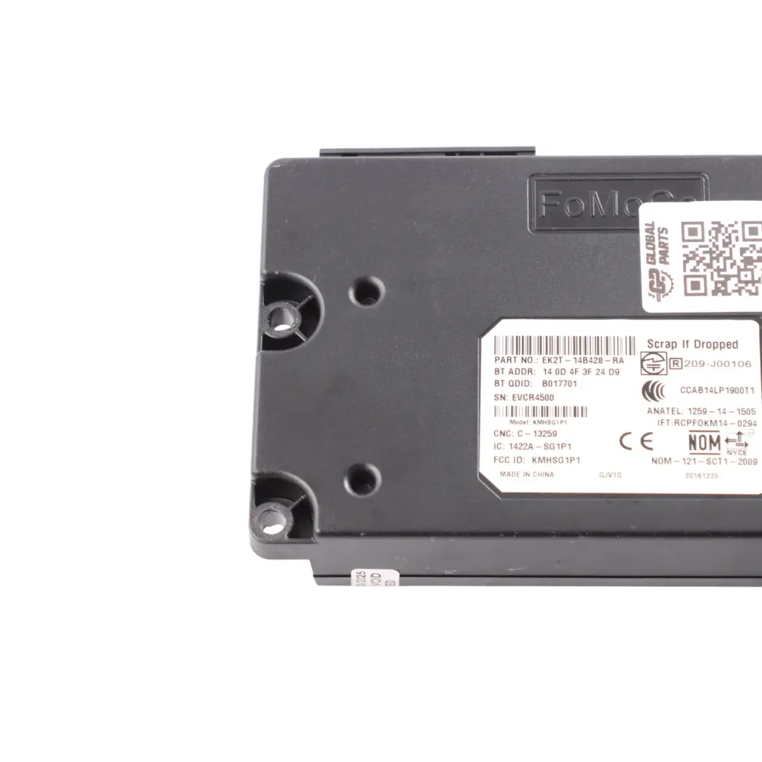 Bluetooth Control Module Unit ECU to Ford Transit Custom with Part number EK2T-14B428-RA Ford Transit Custom Bluetooth Control Module Unit ECU - SKU EK2T-14B428-RA - Part number EK2T-14B428-RA