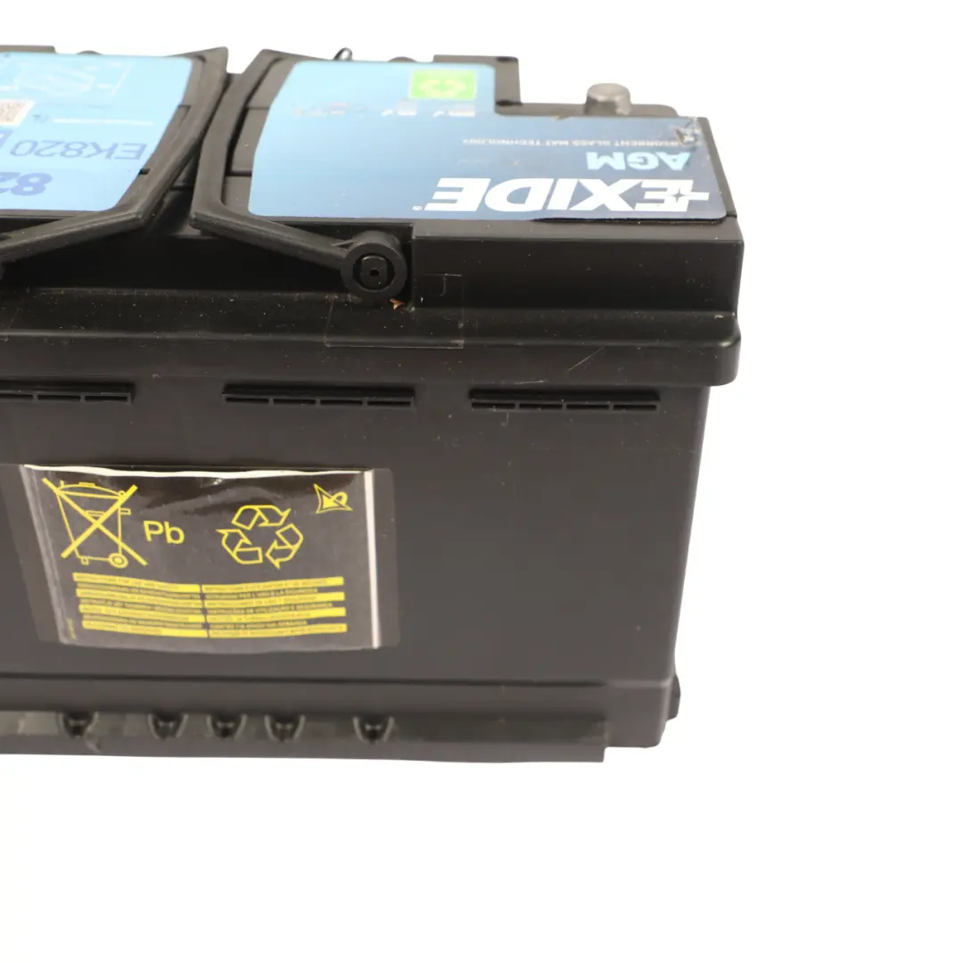  Exide Battery Accumulator Start Stop AGM Electrical Unit EK820 82Ah 800A - SKU EXIDE-AGM-82AH - Part number EXIDE-AGM-82AH
