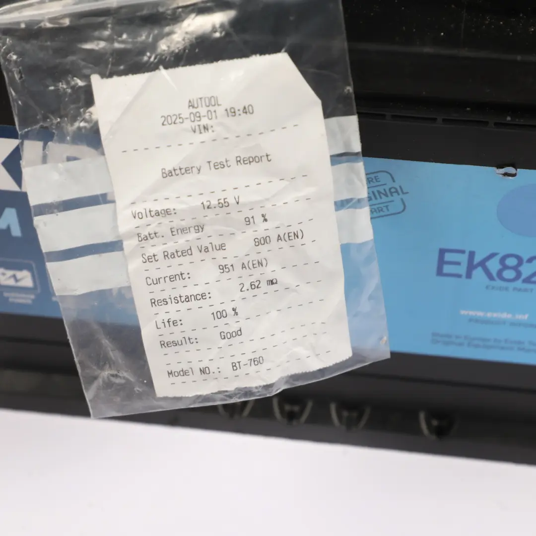 Exide Battery Accumulator Start Stop AGM Electrical Unit EK820 82Ah 800A to with Part number EXIDE-AGM-82AH Exide Battery Accumulator Start Stop AGM Electrical Unit EK820 82Ah 800A - SKU EXIDE-AGM-82AH - Part number EXIDE-AGM-82AH