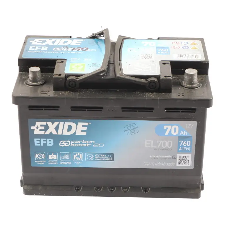 Exide Car Battery Accumulator EFB EL700 70Ah 760A Electrical Unit to with Part number EXIDE-EFB-70AH Exide Car Battery Accumulator EFB EL700 70Ah 760A Electrical Unit - SKU EXIDE-EFB-70AH - Part number EXIDE-EFB-70AH