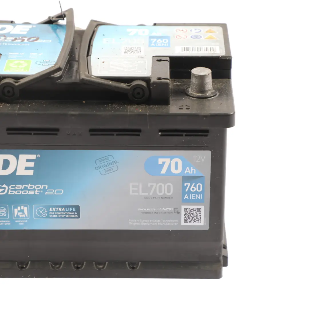 Exide Car Battery Accumulator EFB EL700 70Ah 760A Electrical Unit to with Part number EXIDE-EFB-70AH Exide Car Battery Accumulator EFB EL700 70Ah 760A Electrical Unit - SKU EXIDE-EFB-70AH - Part number EXIDE-EFB-70AH