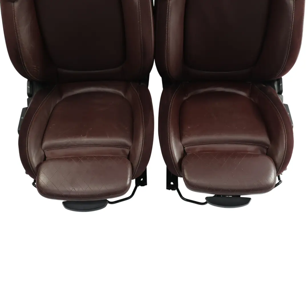 Seats Front Rear Seat Heated Leather Cross Punch Burgundy to Mini Clubman F54 Sport with Part number F54-SEATS-SET-LEATHER-BURGUNDY Mini Clubman F54 Sport Seats Front Rear Seat Heated Leather Cross Punch Burgundy - SKU F54-SEATS-SET-LEATHER-BURGUNDY-NEIY - Part number F54-SEATS-SET-LEATHER-BURGUNDY