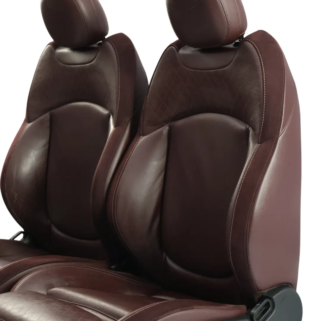 Mini Clubman F54 Komplet Foteli Sport Przód Tył Grzany Bordowe Skóry - SKU F54-SEATS-SET-LEATHER-BURGUNDY-NEIY - Numer Części F54-SEATS-SET-LEATHER-BURGUNDY
