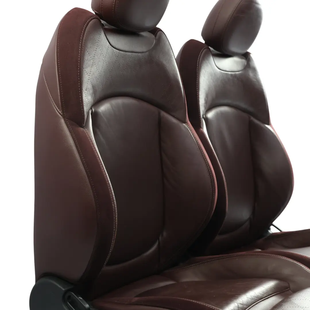 Mini Clubman F54 Komplet Foteli Sport Przód Tył Grzany Bordowe Skóry - SKU F54-SEATS-SET-LEATHER-BURGUNDY-NEIY - Numer Części F54-SEATS-SET-LEATHER-BURGUNDY