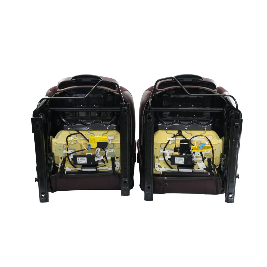 Mini Clubman F54 Sportsitze Vorne Hinten Sitz Beheizt Leder Cross Punch Burgundy - SKU F54-SEATS-SET-LEATHER-BURGUNDY-NEIY - Teilenummer F54-SEATS-SET-LEATHER-BURGUNDY