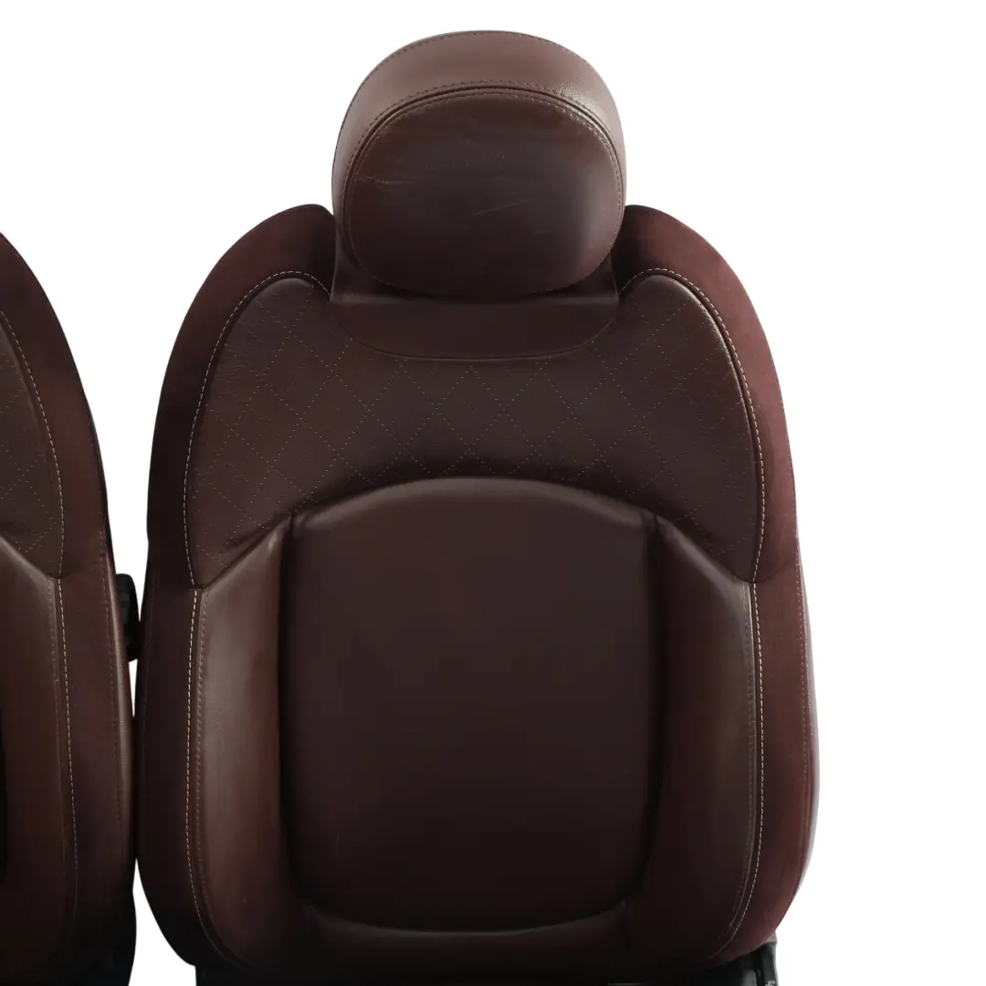 Mini Clubman F54 Komplet Foteli Sport Przód Tył Grzany Bordowe Skóry - SKU F54-SEATS-SET-LEATHER-BURGUNDY-NEIY - Numer Części F54-SEATS-SET-LEATHER-BURGUNDY