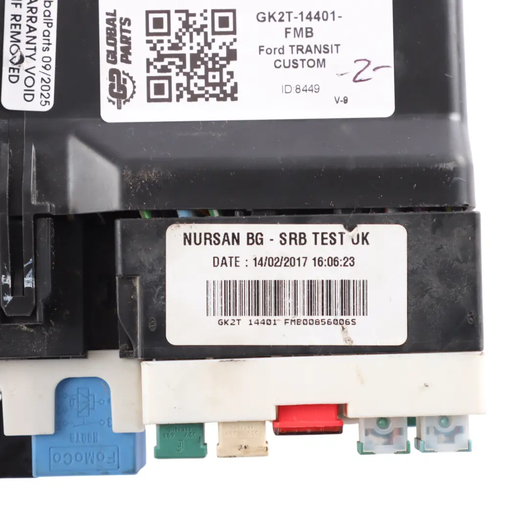 Fuse Relay Box 2.0 Diesel to Ford Transit Custom with Part number GK2T-14401-FMB Ford Transit Custom Fuse Relay Box 2.0 Diesel - SKU GK2T-14401-FMB - Part number GK2T-14401-FMB