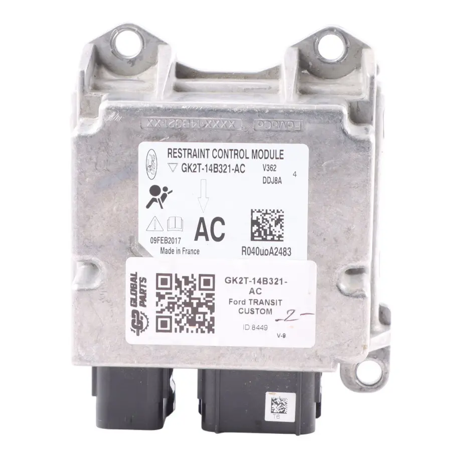 Module Control Unit ECU to Ford Transit Custom Air with Part number GK2T-14B321-AC Ford Transit Custom Air Module Control Unit ECU - SKU GK2T-14B321-AC - Part number GK2T-14B321-AC