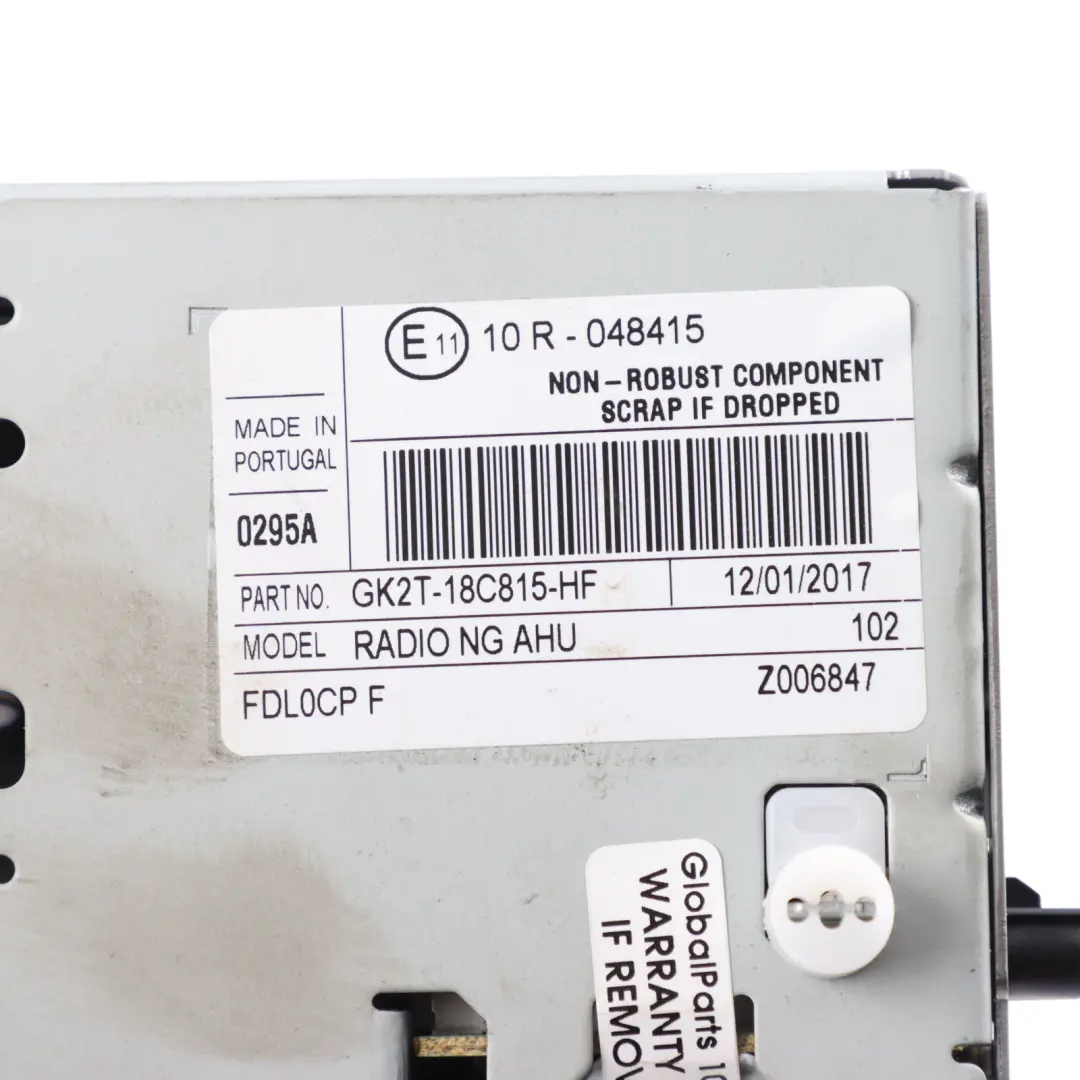 Ford Transit Custom Stereo Radio Media Head Unit CD Player - SKU GK2T-18C815-HF - Part number GK2T-18C815-HF