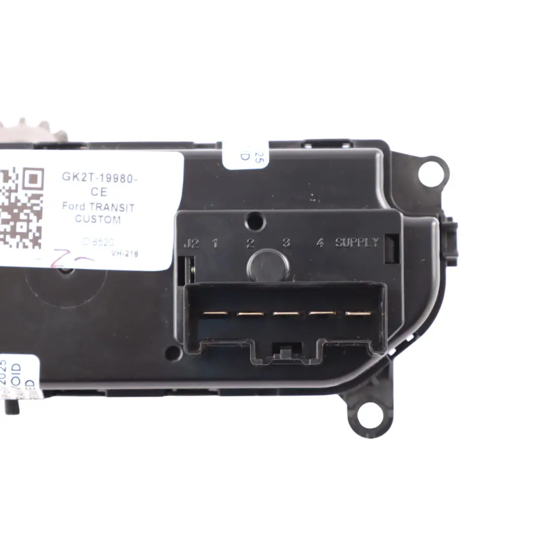 Heater Control Unit Air Conditioning Panel to Ford Transit Custom with Part number GK2T-19980-CE Ford Transit Custom Heater Control Unit Air Conditioning Panel - SKU GK2T-19980-CE - Part number GK2T-19980-CE