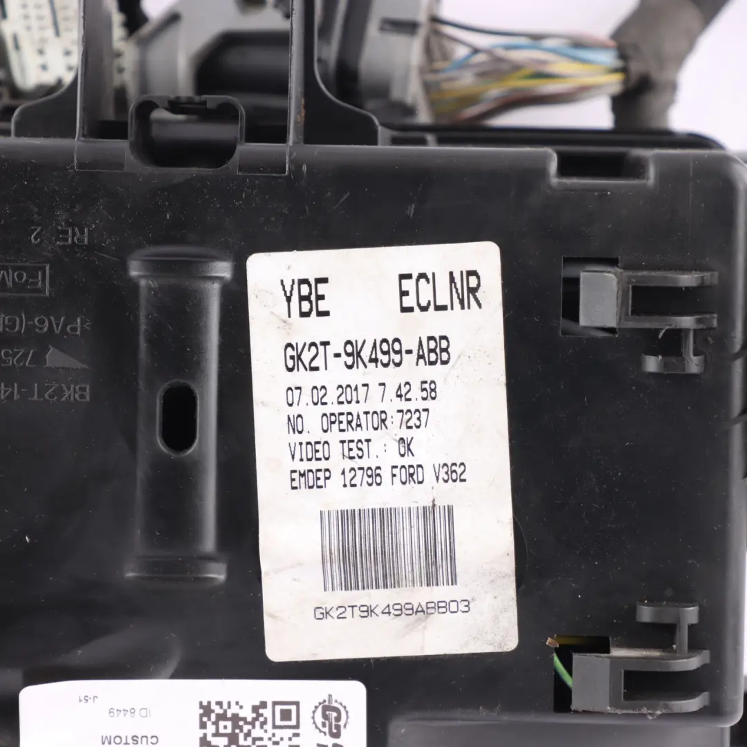 Fuse Box Wiring Loom Harness Cable GK2T9K499ABB to Ford Transit Custom Engine with Part number GK2T-9K499-ABB Ford Transit Custom Engine Fuse Box Wiring Loom Harness Cable GK2T9K499ABB - SKU GK2T-9K499-ABB - Part number GK2T-9K499-ABB