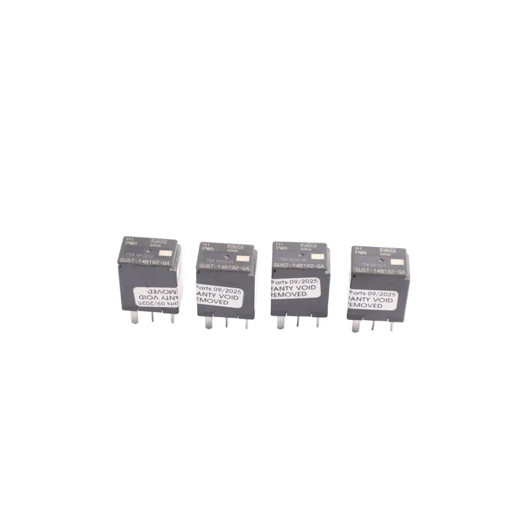 Mk8 Relay High Power 4-Pin FoMoCo Set X4 GU5T-14B192-GA 4RA933714 to Ford Transit with Part number GU5T-14B192-GA-1 Ford Transit Mk8 Relay High Power 4-Pin FoMoCo Set X4 GU5T-14B192-GA 4RA933714 - SKU GU5T-14B192-GA-1 - Part number GU5T-14B192-GA-1