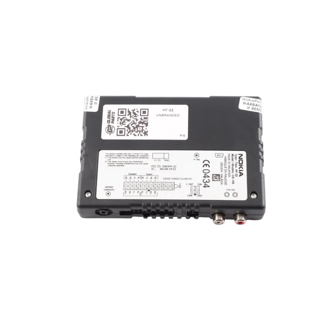 Nokia Bluetooth Hands-free Mobile Phone Module Control Unit 020138 CK-100 to with Part number HF-22 Nokia Bluetooth Hands-free Mobile Phone Module Control Unit 020138 CK-100 - SKU HF-22 - Part number HF-22