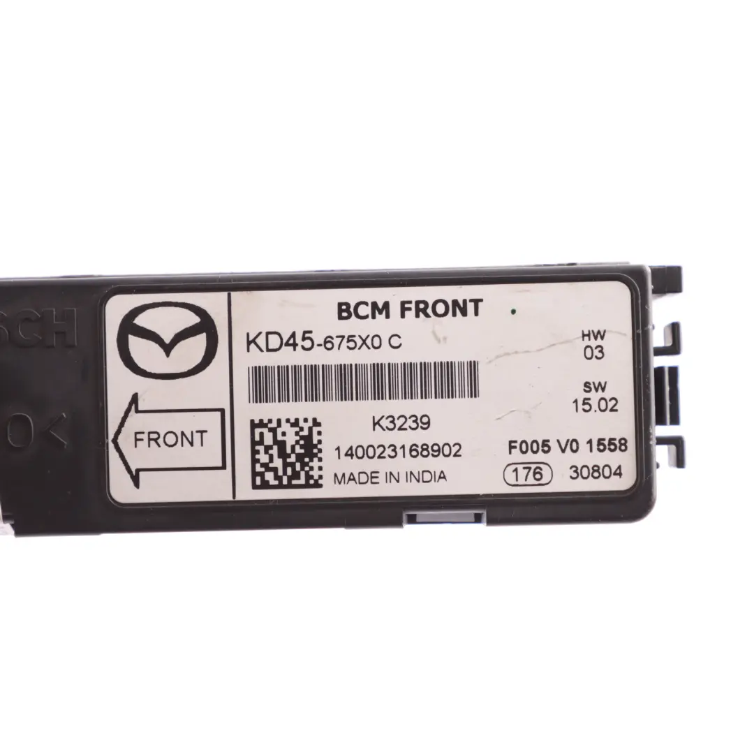  Mazda Mk6 Front Body Control Module Unit BCM ECU - SKU KD45-675X0-C - Part number KD45-675X0-C