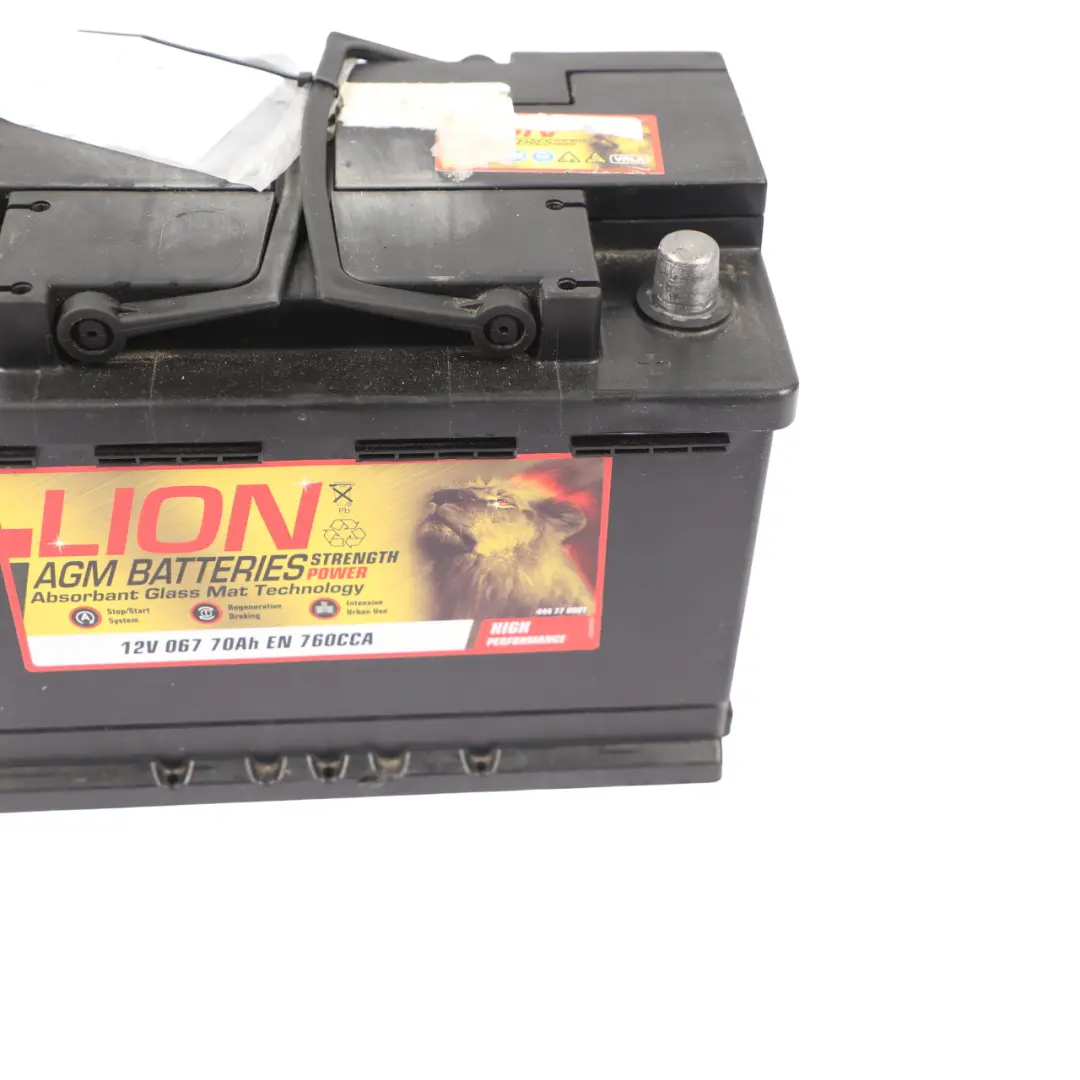Lion AGM850 CCA Battery Start Stop Accumulator Electrical Unit 70Ah 760A 12V to with Part number LION-AGM-70AH Lion AGM850 CCA Battery Start Stop Accumulator Electrical Unit 70Ah 760A 12V - SKU LION-AGM-70AH - Part number LION-AGM-70AH