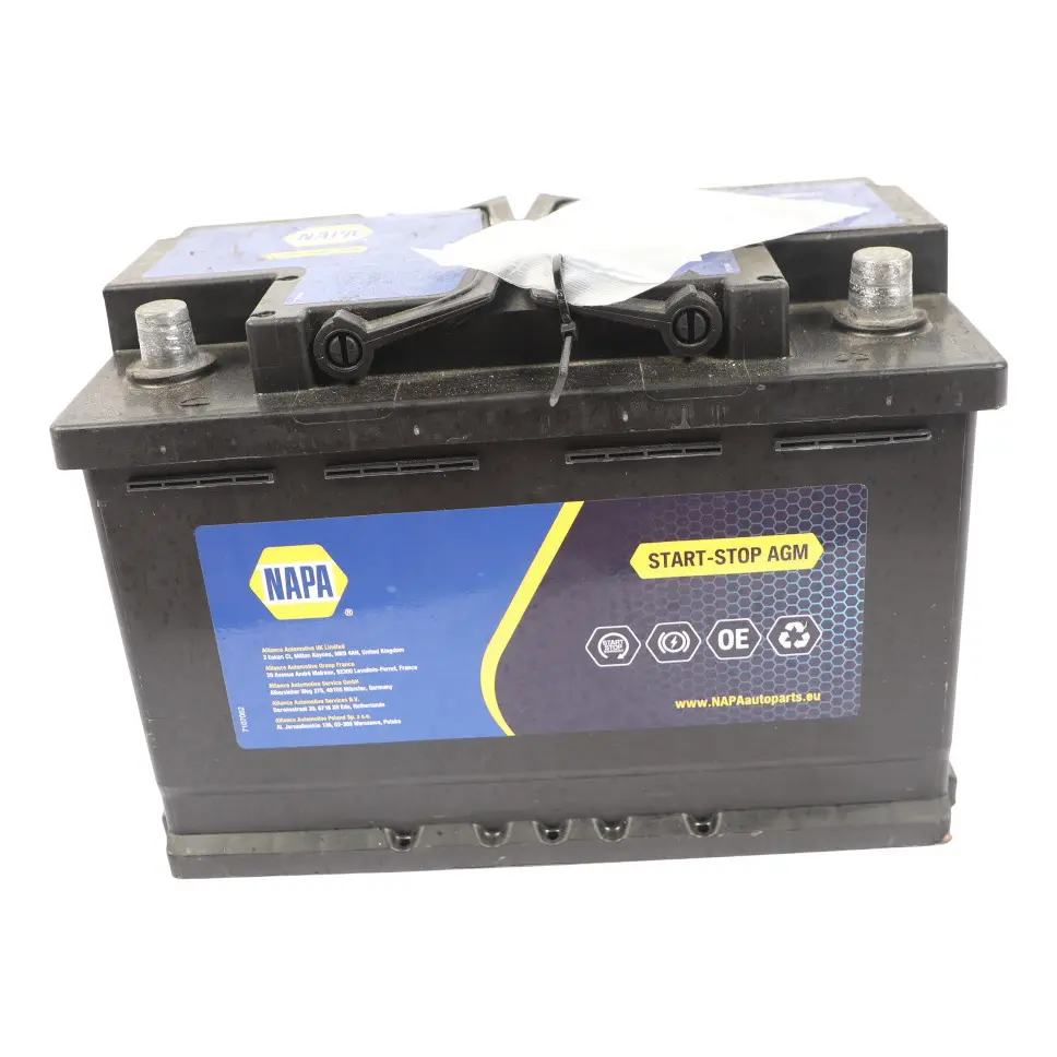 NAPA AGM Accumulator Car Battery Electrical Unit 70Ah 760A 12V AGM096N