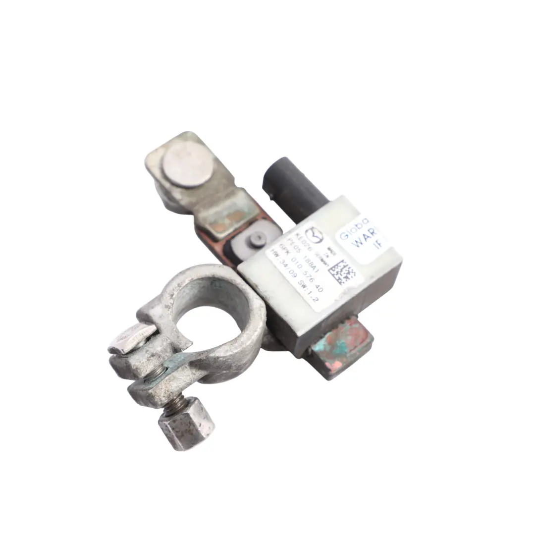Negative Battery Terminal Electrical Pole Cable Mount to Mazda 6 GJ with Part number PE05-188A1 Mazda 6 GJ Negative Battery Terminal Electrical Pole Cable Mount - SKU PE05-188A1 - Part number PE05-188A1