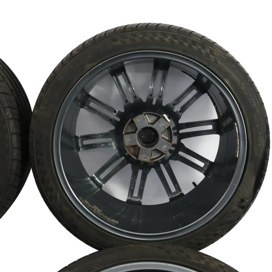 Porsche Cayenne 92A Komplet Felg 21" 10J ET:50 VIA Opony 295/35 R21 - SKU PORSCHE-VIA-SET - Numer Części PORSCHE-VIA-SET