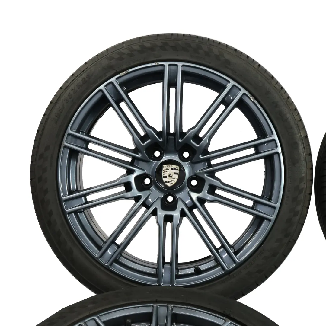 Porsche Cayenne 92A Ensemble Jantes Alliage 21" 10J ET:50 VIA Pneu 295/35 R21 - SKU PORSCHE-VIA-SET - Numéro de pièce PORSCHE-VIA-SET