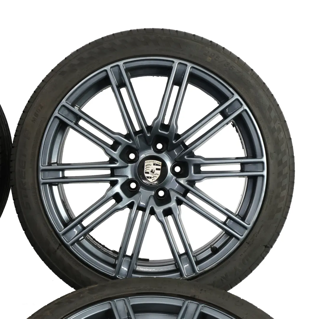 Porsche Cayenne 92A Ensemble Jantes Alliage 21" 10J ET:50 VIA Pneu 295/35 R21 - SKU PORSCHE-VIA-SET - Numéro de pièce PORSCHE-VIA-SET