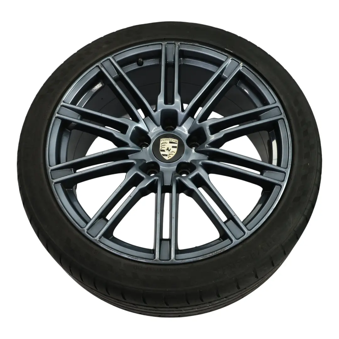Porsche Cayenne 92A Komplet Felg 21" 10J ET:50 VIA Opony 295/35 R21 - SKU PORSCHE-VIA-SET - Numer Części PORSCHE-VIA-SET